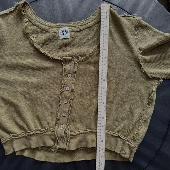 FP We The Free | Olive Button Crop Cardigan | Size Small - Picture 11 of 13